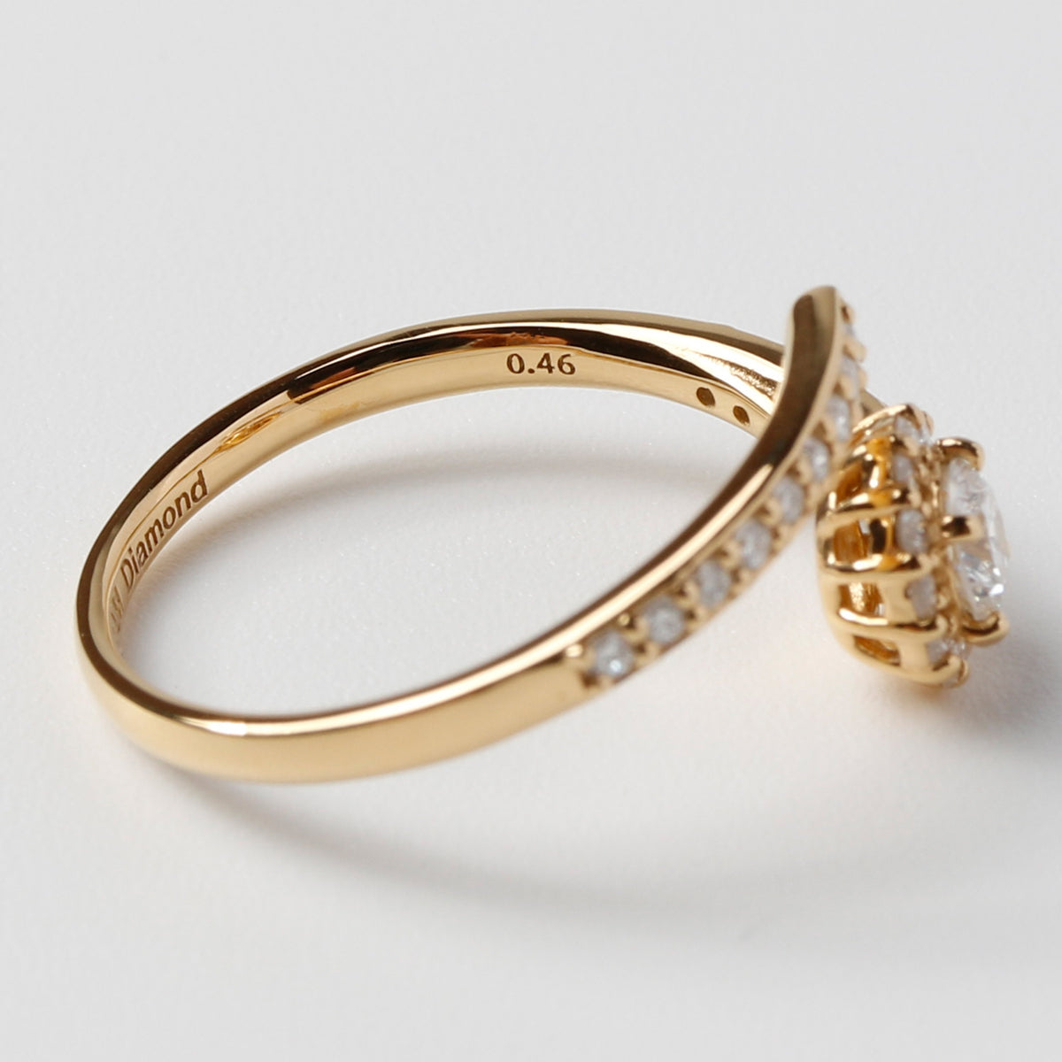 DREAM Aube 内側の刻印 総カラット 0.46ct