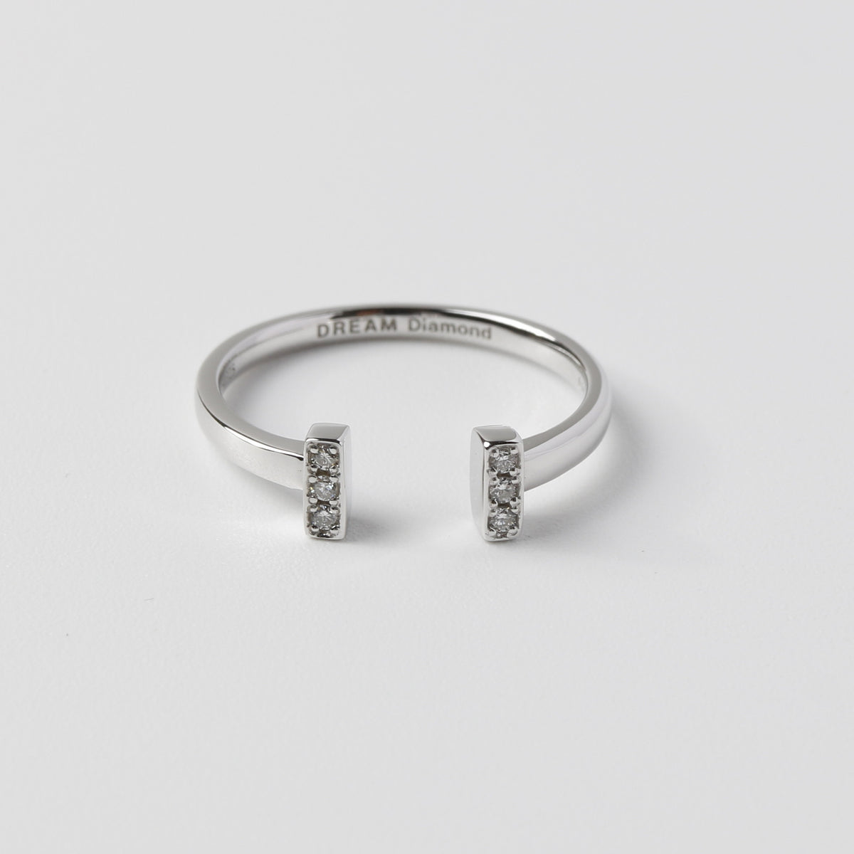 DREAM Gate ラボグロウンダイヤモンドリング ロジウムコーティング