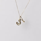 DREAM Initial A ラボグロウンダイヤモンドネックレス K18イエローゴールド
