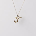 DREAM Initial M ラボグロウンダイヤモンドネックレス K18イエローゴールド